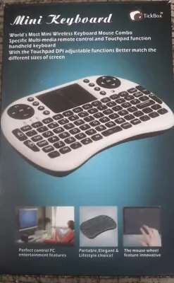 Tickbox Mini Portable Wireless Keyboard Mouse Combo Xbox 360 PS3 PCs Smart TVs • $25