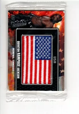 UFC Title Shot 2011 Flag Card Quinton Rampage Jackson CP-QJ SP WWE USA Flag • $25