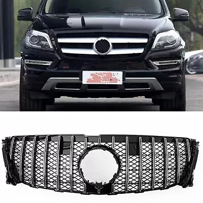 For Benz GL Class X166 GL350 GL400 2013-2015 Front Bumper Mesh Grille Grill Kit • $189.97