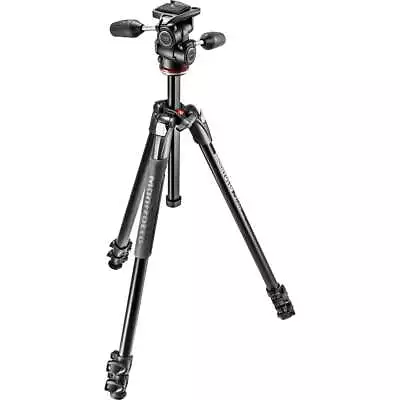 Manfrotto Aluminium 3-Section Tripod With Head • $279