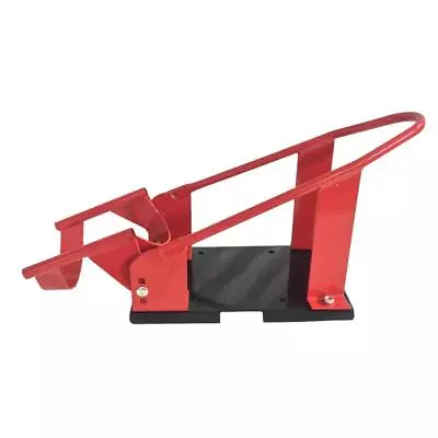 Motorcycle Wheel Chock Transports Bike Stand Trailer Front Tire Lift Lock Cradle • $49.23