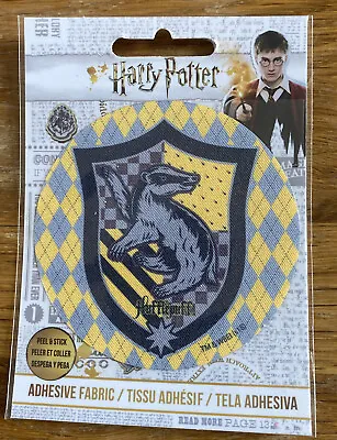 £2.49 • Buy Harry Potter Adhesive Fabric Transfer Hufflepuff Shield Iron On.