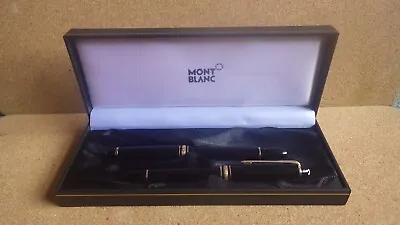 2 Montblanc Meisterstuck Fountain Pens 4810 14k Gold Nibs In Box • $400