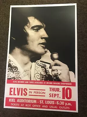 Elvis Presley In Person 1970 St. Louis Concert Poster 12 X18  • $8.99