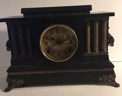 Antique 1890-1910 Mantle Clock Mfg By E.Ingraham Co. With Pendulum Working • $120