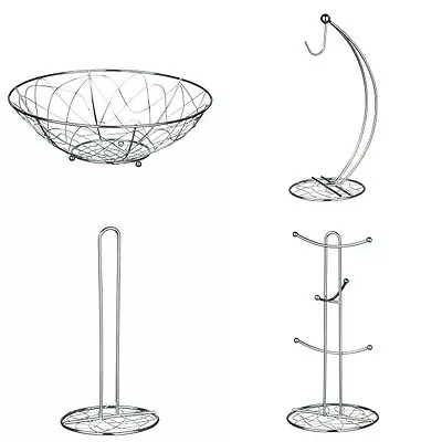 £9.99 • Buy Geo Fruit Basket Banana Hanger Roll Holder Mug Tree Kitchen Accessories 