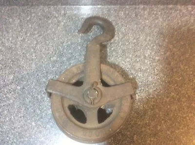 Vintage Wright 1 Ton Chain Hoist Pulley Differential (well Wheel) Bethlehem • $84.99