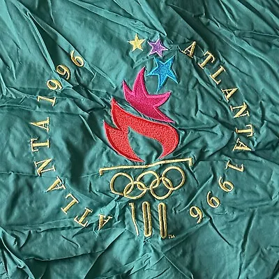 Vintage Atlanta 1996 Olympic Games Hooded Windbreaker Adult Large *Read Descr.* • $80