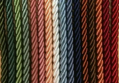 8mm Unflanged Colours Barley Twist Cord Piping Rope Braid Trim (1030) Per Metre • £1.49