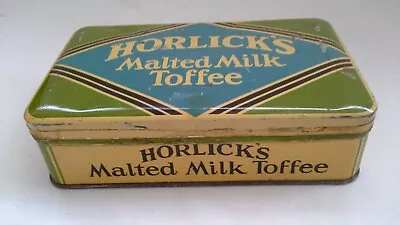 Horlicks Malted Milk Toffee Tin Heards Lmtd. Auckland 5 3/4 X  3 1/2  X  1  1/2 • $58