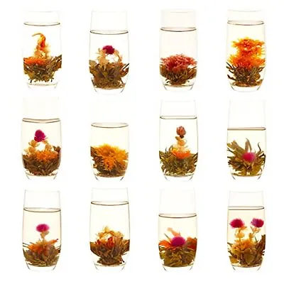 $16.86 • Buy LWXLJMJZC－12pcs Individually Wrapped Blooming Tea，Jasmine Flowering Tea, Gree...
