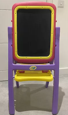 £5 • Buy Crayola Chalk And Whiteboard, Double Sided, Easel, Purple, Pink And Yellow