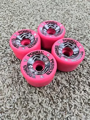 NOS Vintage 80s Powell Peralta G BONES HOT PINK Skateboard Wheels Tony Hawk  • $103.50