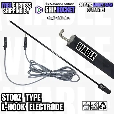 Laparoscopy L Hook Electrode 5x330mm Monopolar Cable Laparoscopic New • $75.90