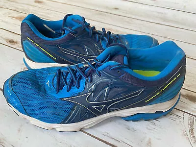 Mizuno Wave Inspire 14 Blue Sneakers Athletic Shoes Mens Size 9.5 Good • $22.99