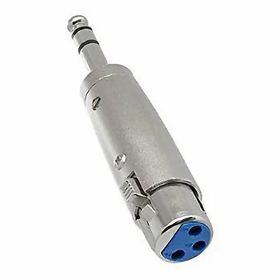 XLR 3 Pin Female Socket To 6.3mm Stereo Male Jack Adaptor  • £3.96