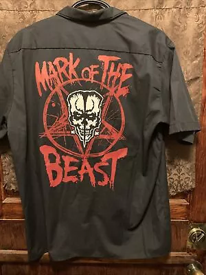 MISFITS DOYLE ~ MARK OF THE BEAST ~ XL Dickies Delivery Work Shirt RARE • $66.69