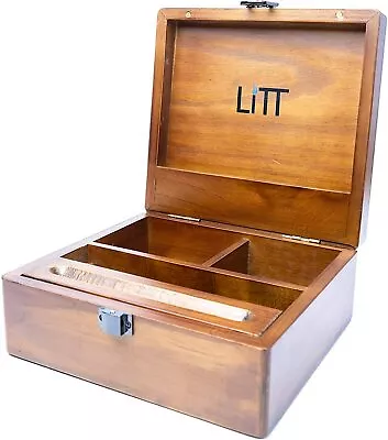 £26.99 • Buy LITT Stash Box - Wooden Accessory Storage Box For Discreet Accessory Storage