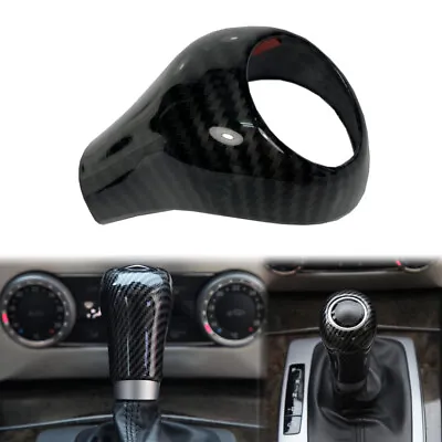 Gloss Carbon Fiber Print Shift Knob Plastic Cover Fits 05-15 R171 R172 SLK R230 • $27