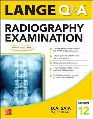 £56.43 • Buy Lange Q & A Radiography Examination 12e By D.A. Saia 9781260460445 | Brand N