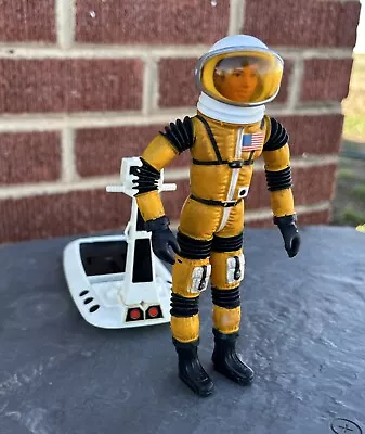 Vintage 1966 Mattel Major Matt Mason Space Figure With Space Sled Nice Condition • $46