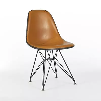 Herman Miller Eames Chair Orange Original Upholstered DSR Side Shell Chair • £395