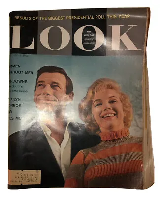 July 5 1960 LOOK Magazine Marilyn Monroe Women Without Men Sit-Downs: The South • $39.95