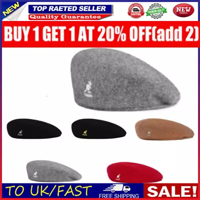 £8.89 • Buy New Kangol Woolen Beret Hat Winter Wool Warm Newsboy Flat Caps Casual Men LI