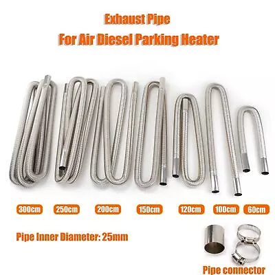 60cm - 300cm Air Diesel Parking Heater Stainless Steel Exhaust Pipe Tube Gas  • $18.99