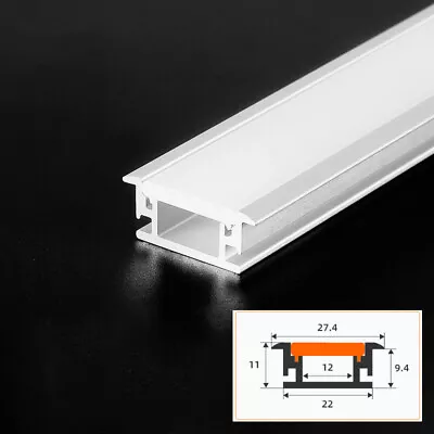 10Pcs 3.3ft Each LED Aluminum Profile Channel Holder With Cover For LED Strip • $118.68