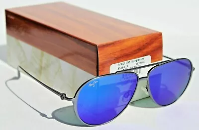 MAUI JIM Shallows POLARIZED Sunglasses B543-27A Dove Grey/Blue Hawaii Japan $350 • $159.99