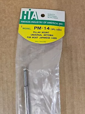 NOS Vintage Harada Antenna Am Fm Radio Pm-14 Universal Pillar Mount Japanese Car • $31.99