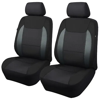 5-Seats Car Seat Covers Set Universal Black Full Front Set Seat Rest Protector • $28.06