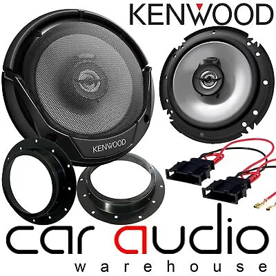 VW Transporter T5.1 2010 - 2016 KENWOOD 600 Watts Front Door Speakers & Brackets • £54.95