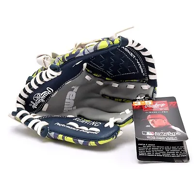 Rawlings Rem9ing Mike Trout 9.5in Youth Blue / Neon Righ Handed Throw Glove NEW • $32.95