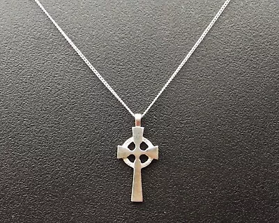 Sterling Silver Necklace Celtic Pendant And Chain St Peter's Cross By Ola Gorie • £54.99