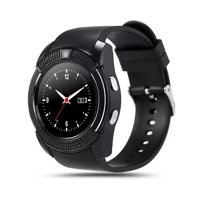 Bluetooth V3.0 Smart Watch 1.22  Hd Lcd Rechargeable 3Mp Camera - Black • $24.08