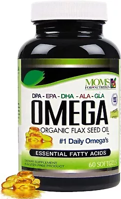 Natural Omega 3-6-9 Blend With DPA EPA DHA ALA And GLA And Organic Flax Se... • $62.99