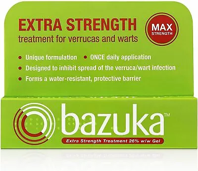 Wart Remover Freeze Gel Treatment Foot Care Extra Strength Easy Effective Bazuka • £9.89