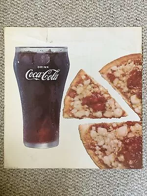 Vintage Pizza & Coca-Cola Coke Litho Sign Movie Marquee Menu Board Insert • $28