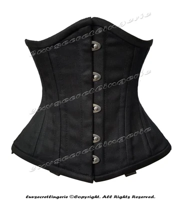 £16.99 • Buy Heavy Duty 26 Double Steel Boned Waist Training Satin Underbust Shaper Corset L