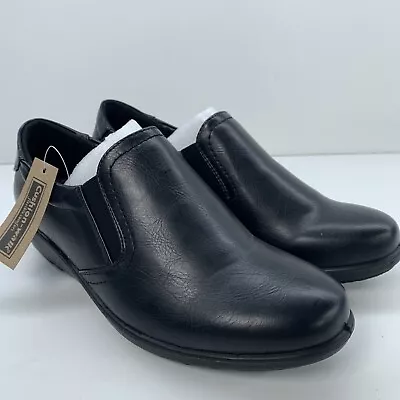 Cushion Walk Women’s Wide Fit Slip On Shoes Casual Work Office  UK 6 Black • £16.99