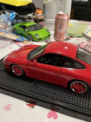 1/18 AutoArt  PORSCHE 911 GT3 (996) RED  #77811 1:18  CUSTOM READ 1 Of 1 • $149.95