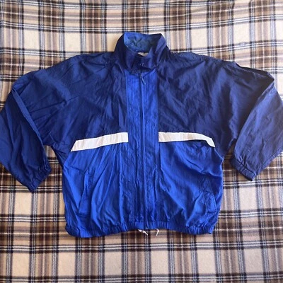 $16.20 • Buy Vintage Pacific Trail Wind Breaker Jacket Blue Size Large