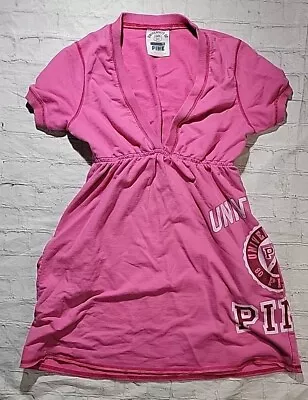 University Of Pink Victoria's Secret French Terry Coverup Dress Size Medium • $21.25