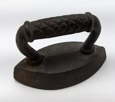 Antique Vintage Miniature Sad Iron - Measures 3.5  X 1.75  • $9.95