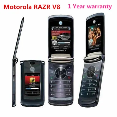 Unlocked Original Motorola Razr 2 V8 2GB 2.0MP Flip Java Cell Mobile Phone • $39.48