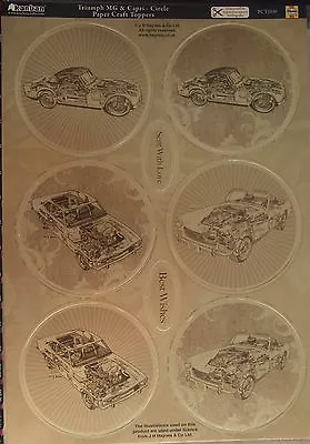 Kanban Paper Craft Toppers /Circles Triumph-MG-and Capri • £3.40
