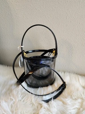 $150 • Buy NWT Staud Bissett Clear Translucent Crossbody Bucket Bag MSRP $375
