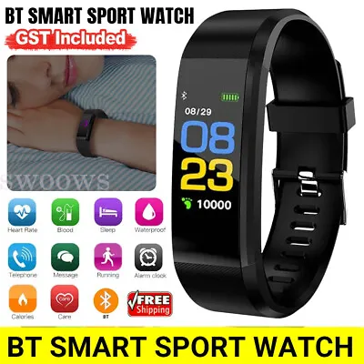 Bluetooth Smart Bracelet Heart Rate Monitor Watch Pedometer Tracker Sports • $10.21